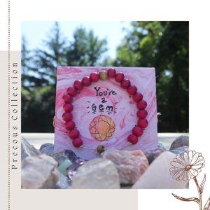 "You're a Gem" Beaded Bracelet - Beautiful Day Jewelry